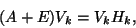 \begin{displaymath}
(A + E) V_k = V_k H_k,
\end{displaymath}